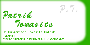 patrik tomasits business card